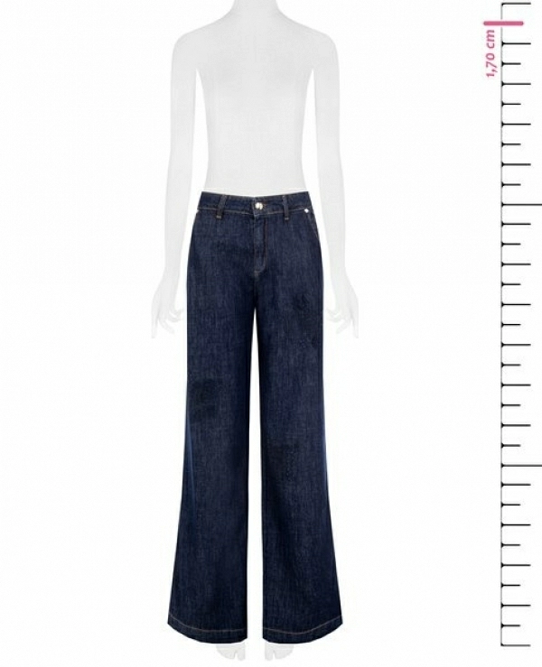 VAQUERO BORDADO EN AZUL - 21506