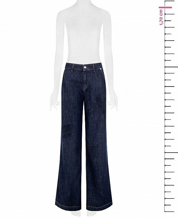 VAQUERO BORDADO EN AZUL - 21507