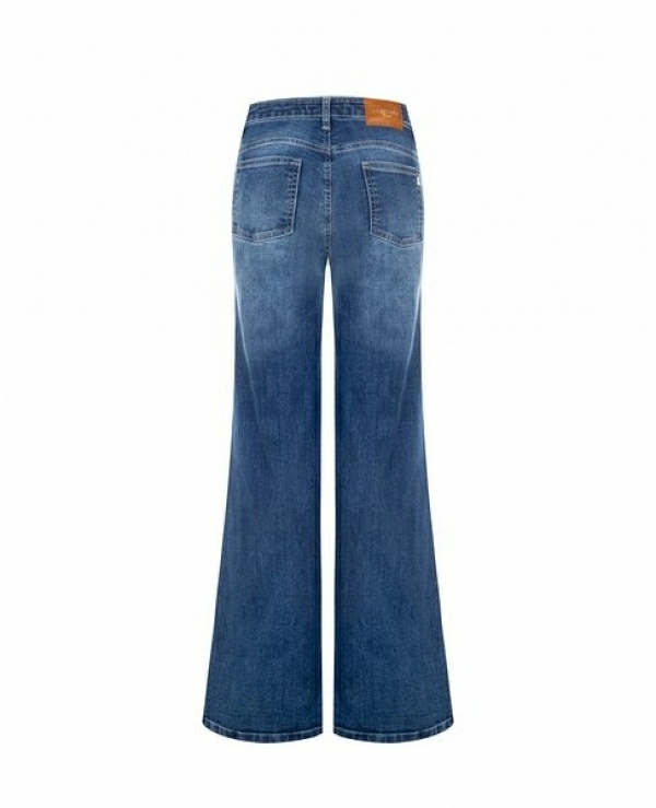 VAQUEROS ANCHOS CON VUELTA A CONTRASTE - 21546