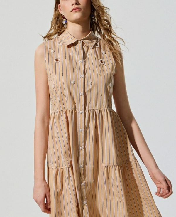 VESTDIDO DE RAYAS DE BSB MODELO 055-211022