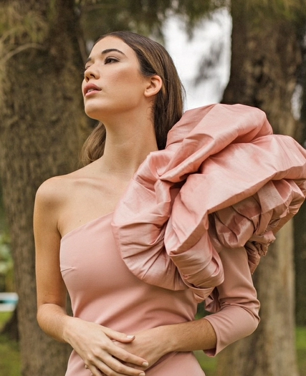 VESTIDO 7156UNA MANGA - 15824