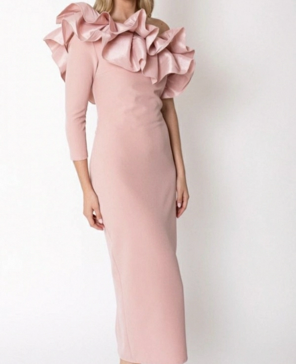 VESTIDO ASIM�TRICO