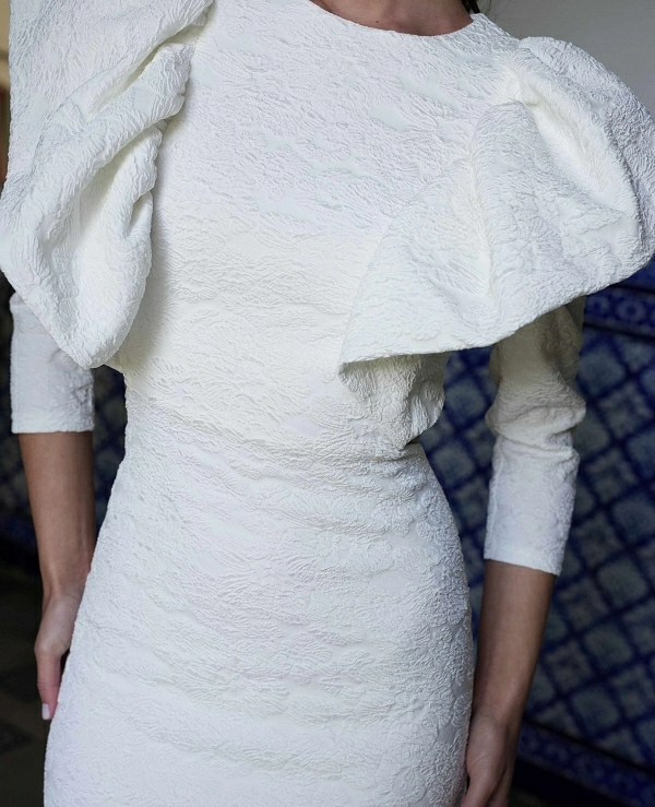 VESTIDO BLANCO MIDI ESPALDA DESCUBIERTA - 21312