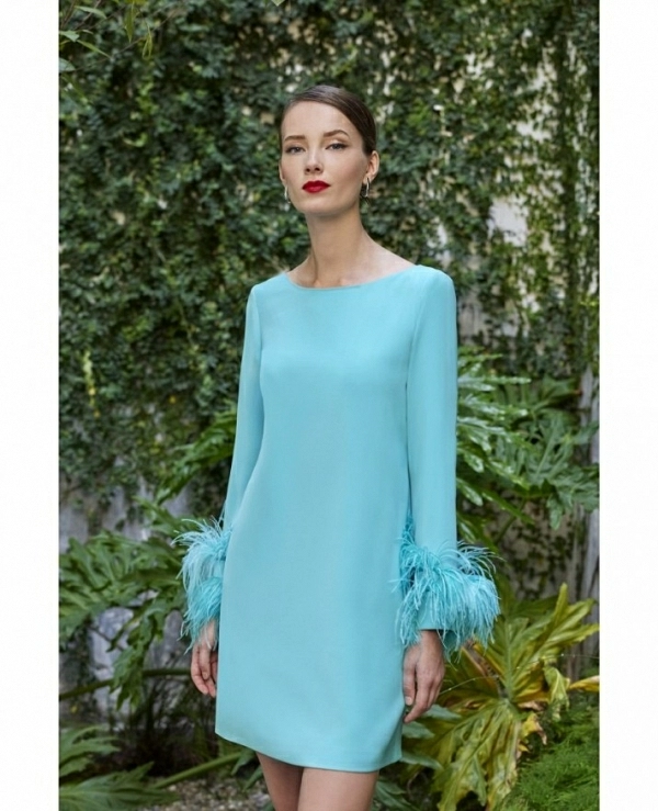 VESTIDO CARLA RUIZ CORTO MOD:50523 - 17403