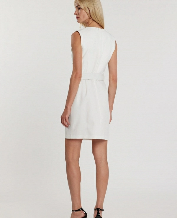 Vestido corto Alejandra sin efecto, mangas moteras DE RELISH - 21689