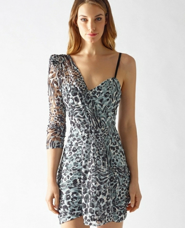 VESTIDO CORTO ANIMAL PRINT