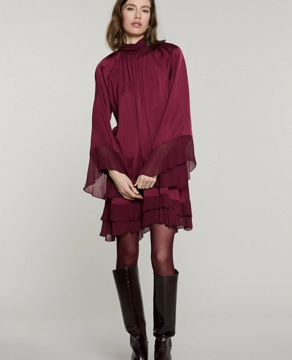 Vestido corto LOTESI con mangas largas DE RELISH