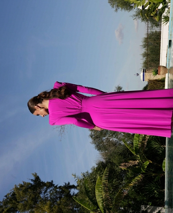 VESTIDO CRUZADO MIDI NUDE PUNTO - 21309