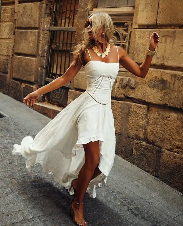 VESTIDO DE CAMALE�NICA MODELO CALAU - 21715