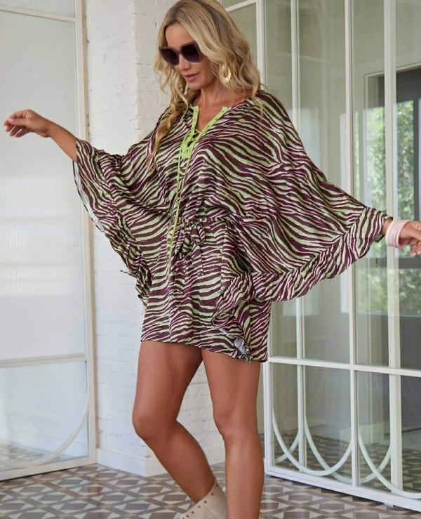 VESTIDO DE CAMALE�NICA MODELO EVELUNE