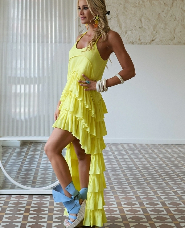 VESTIDO DE CAMALE�NICA MODELO FAISAN - 21742