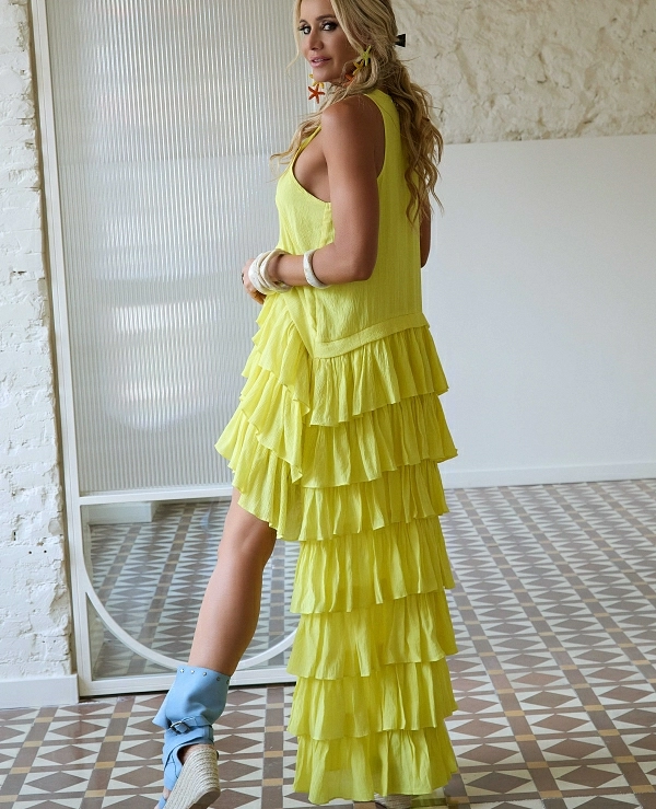 VESTIDO DE CAMALE�NICA MODELO FAISAN - 21745