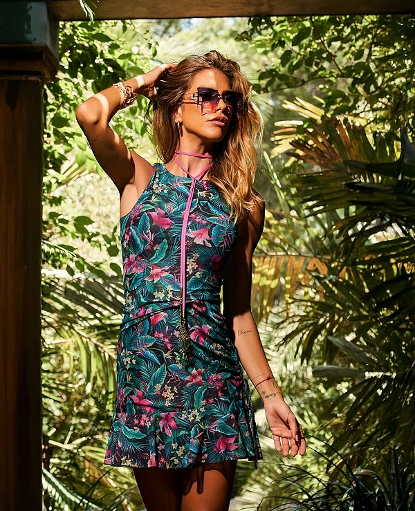 VESTIDO DE CAMALE�NICA MODELO SERPANIEBLA - 21457