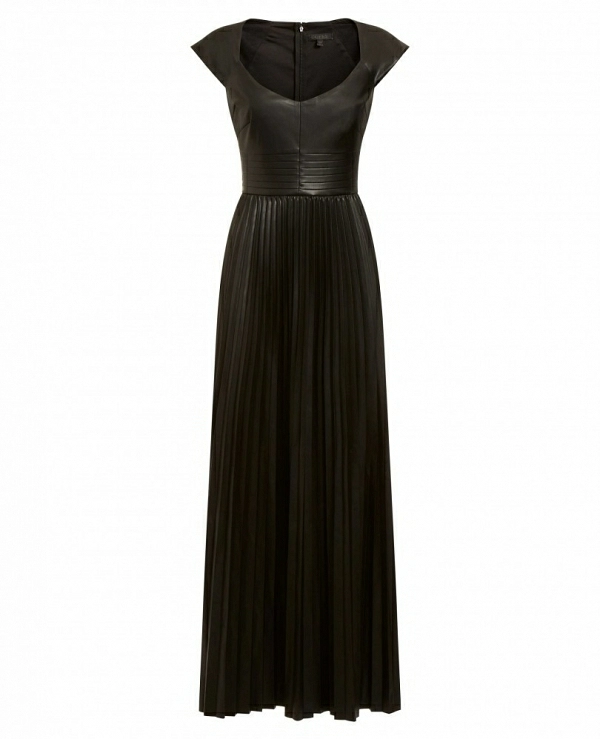 VESTIDO DE GUESS ECOPIEL FALDA PLISADA W2BK66WEVE0  - 15021