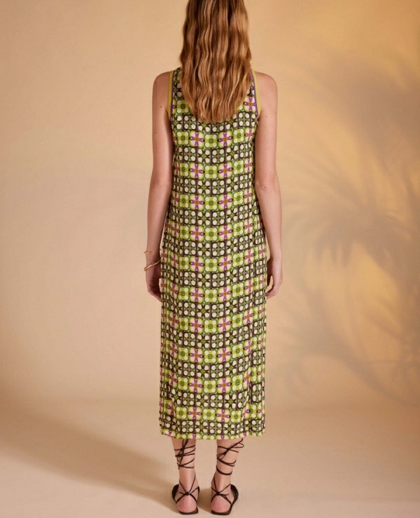 VESTIDO DE PUNTO ESTAMPADO