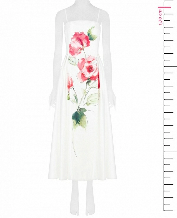 VESTIDO DE TIRANTES CON ESTAMPACIN DE FLORES