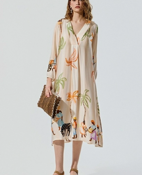 VESTIDO ESTAMPADO DE BSB MODELO 055-240014