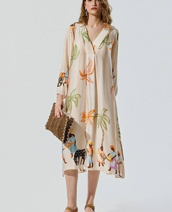 VESTIDO ESTAMPADO DE BSB MODELO 055-240014