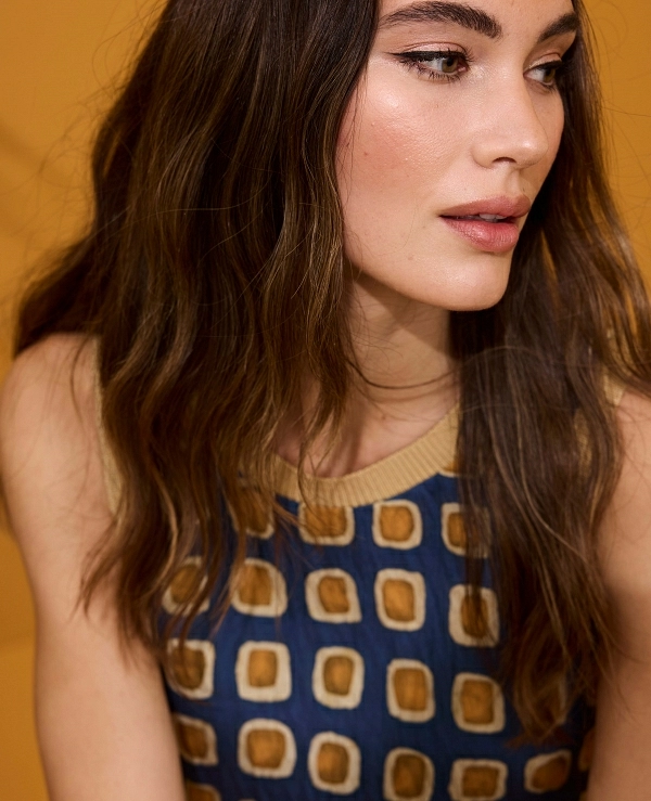 VESTIDO ESTAMPADO SIN MANGA  - 21237