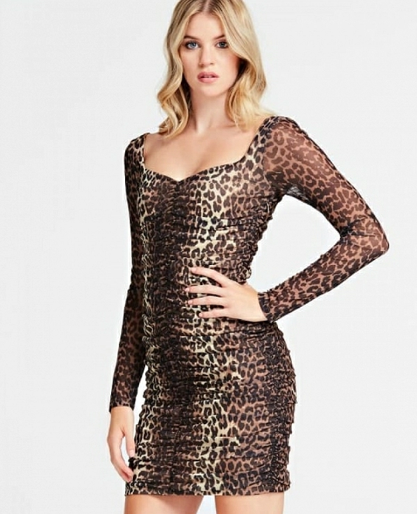 VESTIDO GUESS ANIMAL PRINT