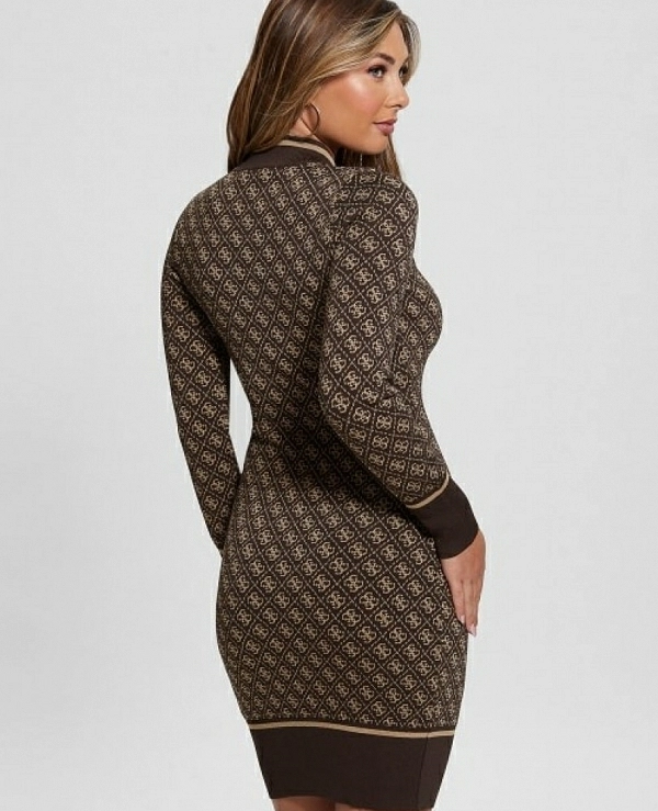 VESTIDO GUESS PUNTO M/L LOGO W3BK0Z37K0 - 16719
