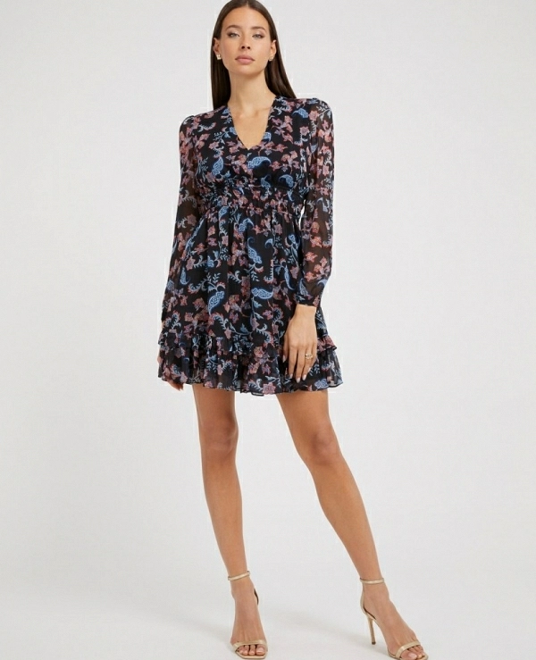 VESTIDO GUESS W3BK0JWDW52 ESTAMPADO FLORES