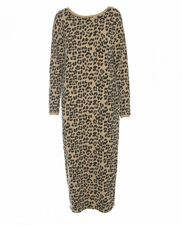 VESTIDO LARGO BSB 048-211016 ANIMAL PRINT