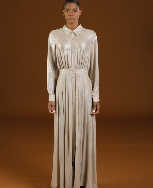 VESTIDO LARGO CINTURN 