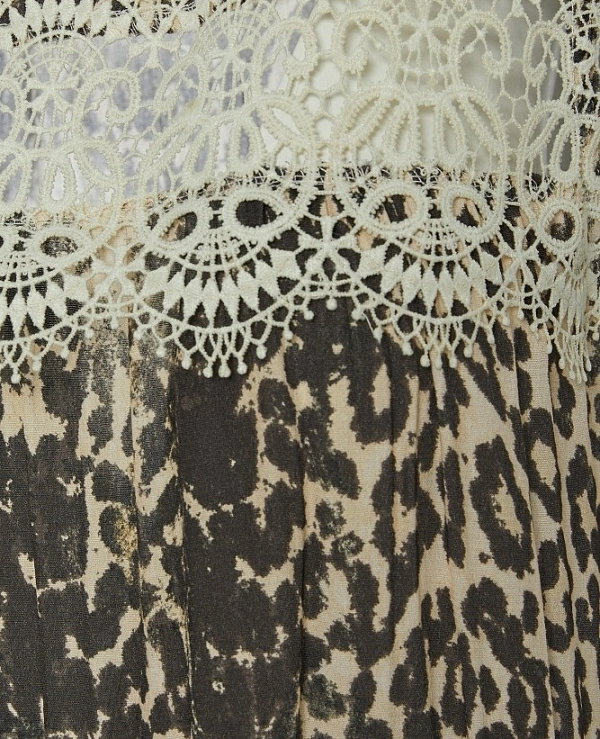 vestido largo con estampado animal DE BSB MODELO 055-211068 - 21619