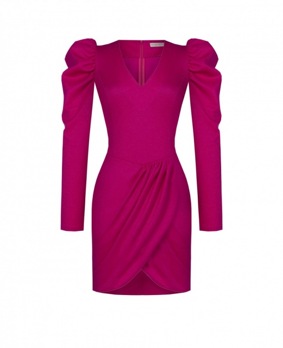 VESTIDO MANGAS ABULLONADAS
