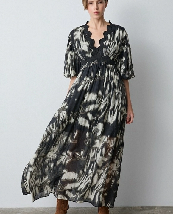 Vestido maxi estampado DE BSB MODELO 055-211019