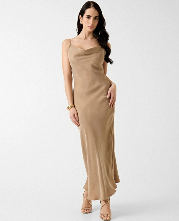 Vestido midi de sat�n DE GUESS MODELO W6GK94W2266