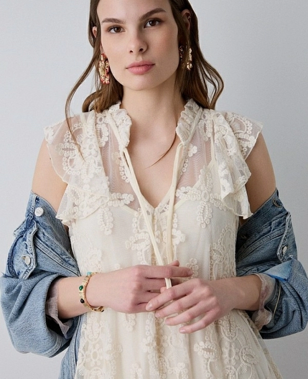 Vestido mini encaje DE BSB 053-211044