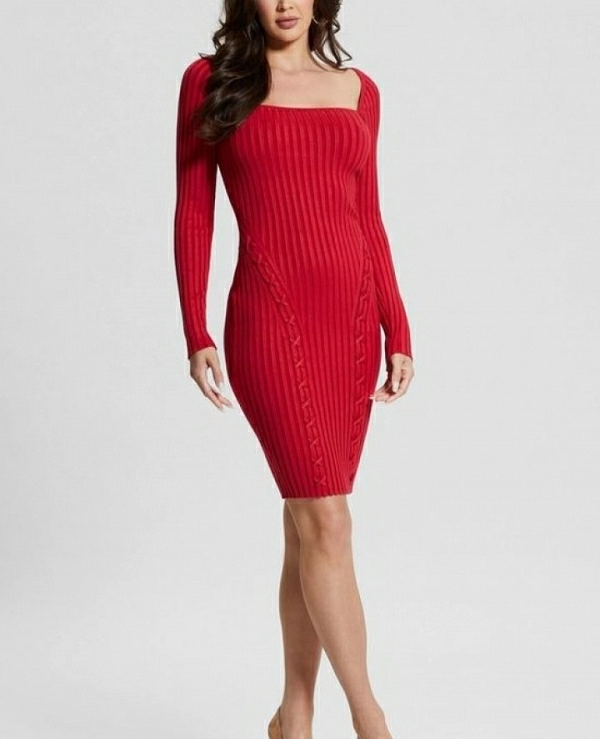 VESTIDO PUNTO GUESS MANGA LARGA W3BK19Z2YJ2