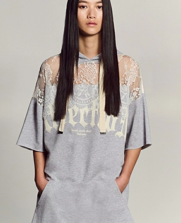 Vestido sudadera de manga corta DE BSB 054-211016