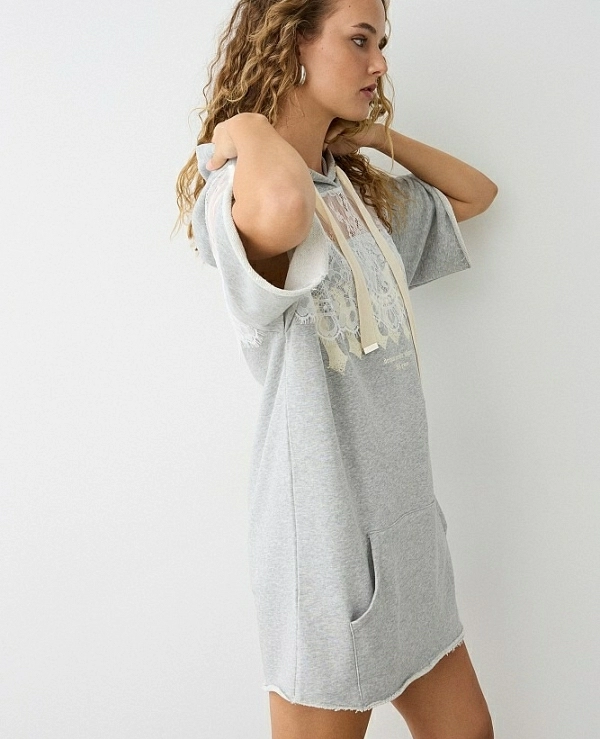 Vestido sudadera de manga corta DE BSB 054-211016 - 20010