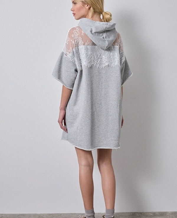 Vestido sudadera de manga corta DE BSB 054-211016 - 21000