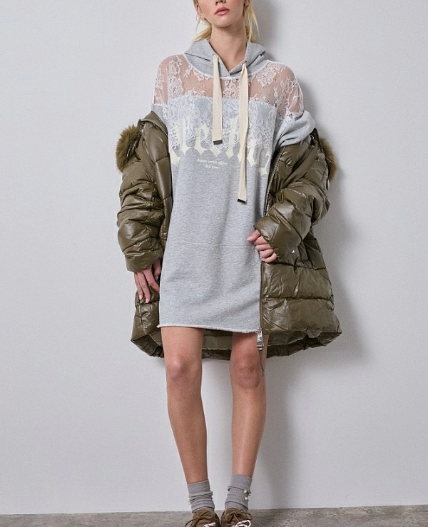 Vestido sudadera de manga corta DE BSB 054-211016 - 21003