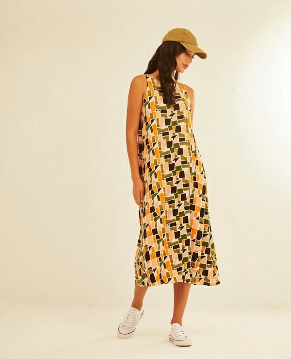 Vestido Tirantes  Mosaic