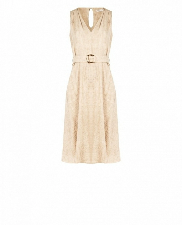 VESTIDO VUELO CON CINTURN
