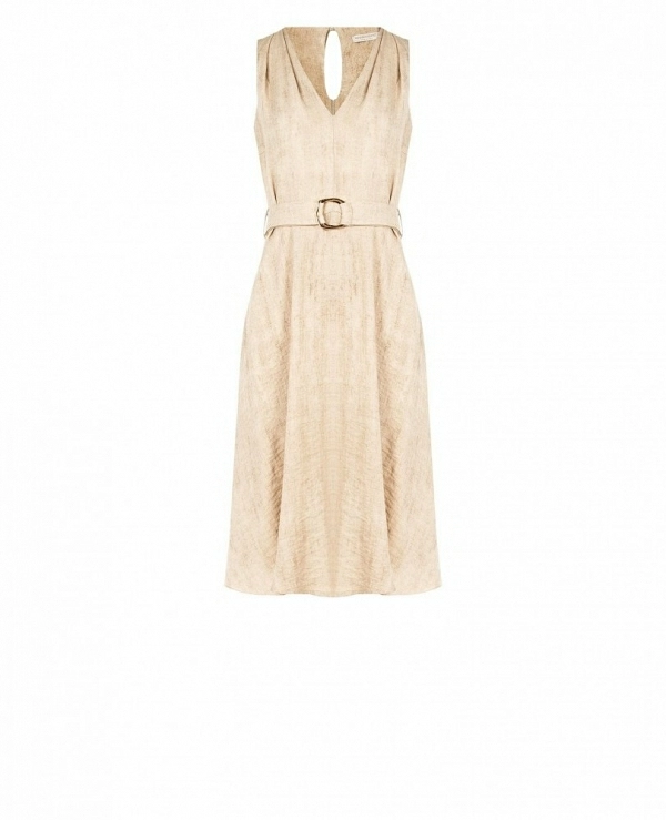 VESTIDO VUELO CON CINTURN