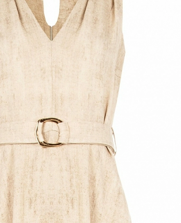 VESTIDO VUELO CON CINTURN